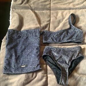 Triangl Swimwear Kids Bikini - Sparkling Black